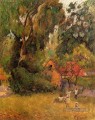 Cabanes sous les arbres postimpressionnisme Primitivisme Paul Gauguin